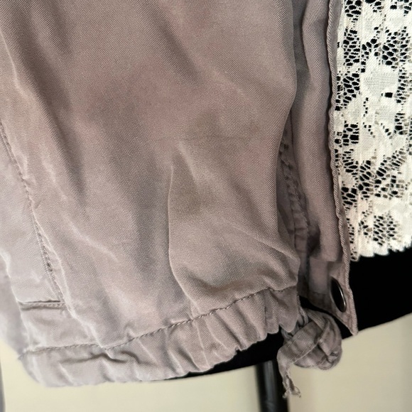 Staccato brushed taupe utility jacket with cinching - Picture 6 of 8